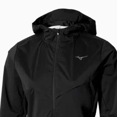 Kurtka do biegania damska Mizuno Tech Thermal Charge Hooded black