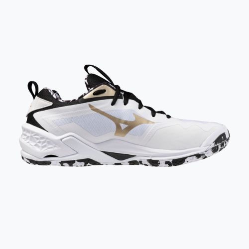 Buty do piłki ręcznej Mizuno Wave Stealth Neo 2 white/black/ge gold