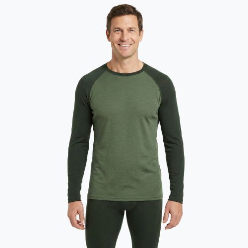 Komplet bielizny termoaktywnej męskiej WOOLCANO Merino SET0978 khaki
