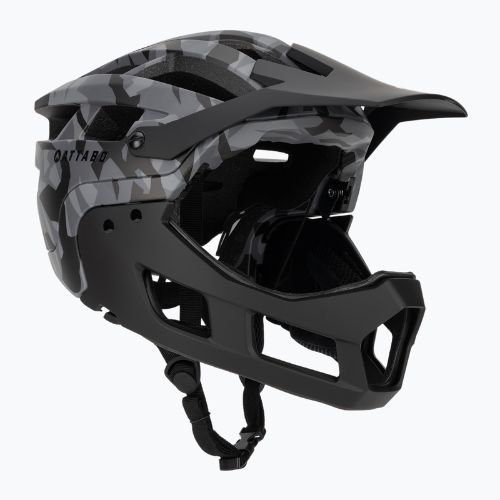 Kask rowerowy ATTABO State 2.0 full face szary