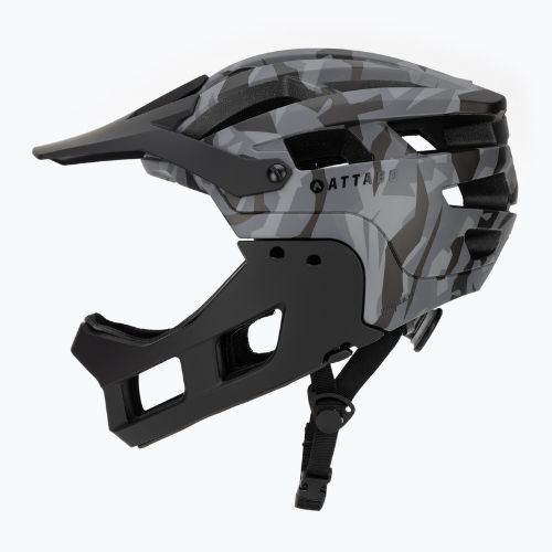 Kask rowerowy ATTABO State 2.0 full face szary