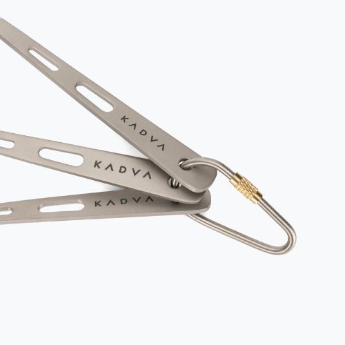 Sztućce turystyczne KADVA tytanowe ultralight szary