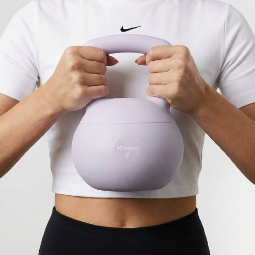 Kettlebell miękki XTREXO 10 kg fioletowy