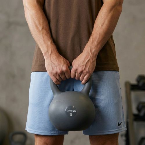 Kettlebell miękki XTREXO 12 kg szary