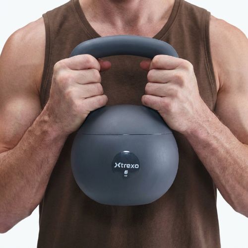 Kettlebell miękki XTREXO 6 kg szary