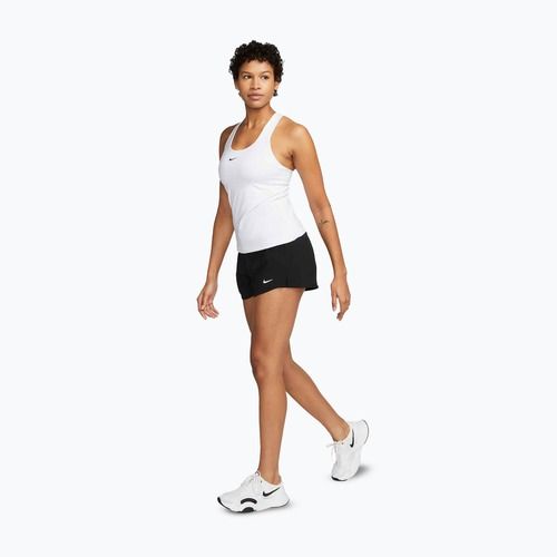Koszulka damska Nike Swoosh Medium Support Bra white/stone mauve/black