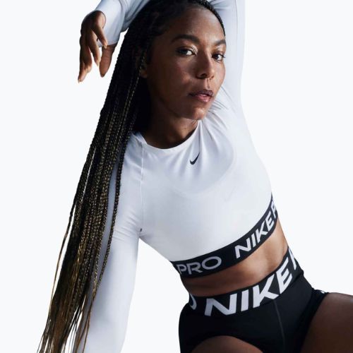 Top treningowy longsleeve damski Nike Pro 365 Dri-Fit white/black