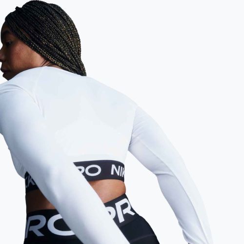 Top treningowy longsleeve damski Nike Pro 365 Dri-Fit white/black