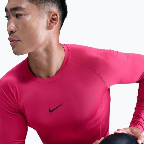 Longsleeve treningowy męski Nike Pro Dri-Fit Tight Fitness rush pink/black