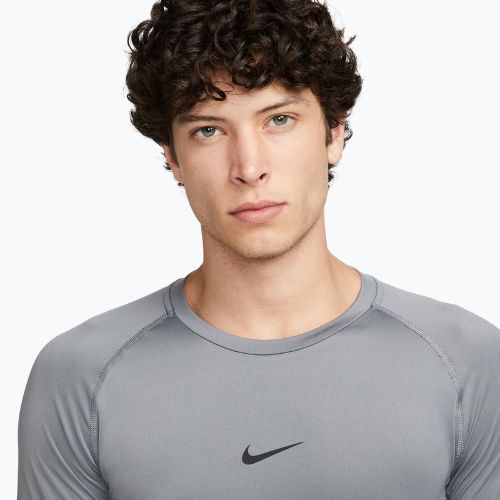 Longsleeve treningowy męski Nike Pro Dri-Fit Tight Fitness smoke grey/black