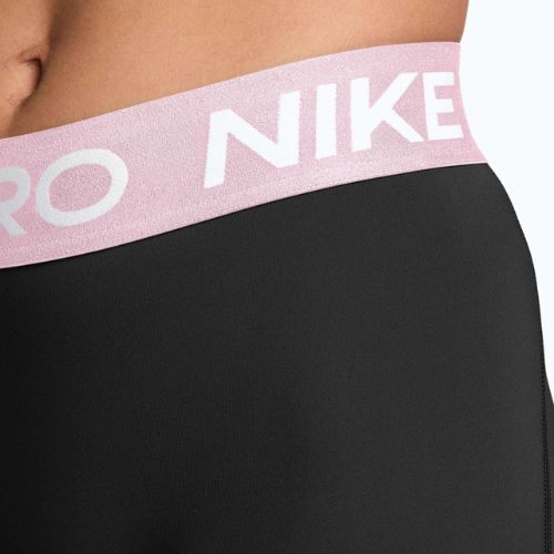 Spodenki damskie Nike Pro Mid-Rise Biker 3" black/pink foam/white