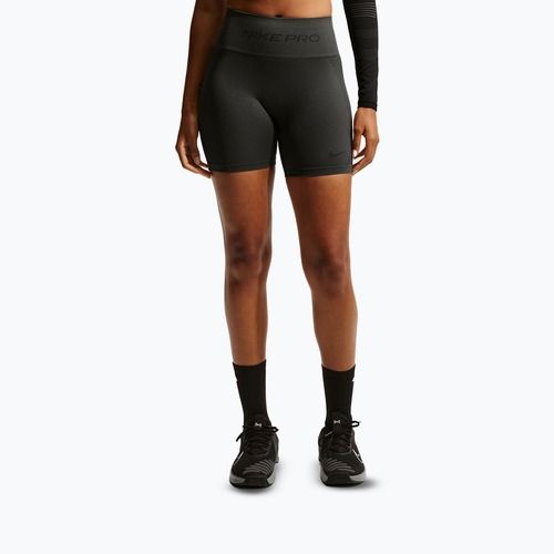 Spodenki damskie Nike Pro Seamless High-Waisted Biker 5" dark smoke grey