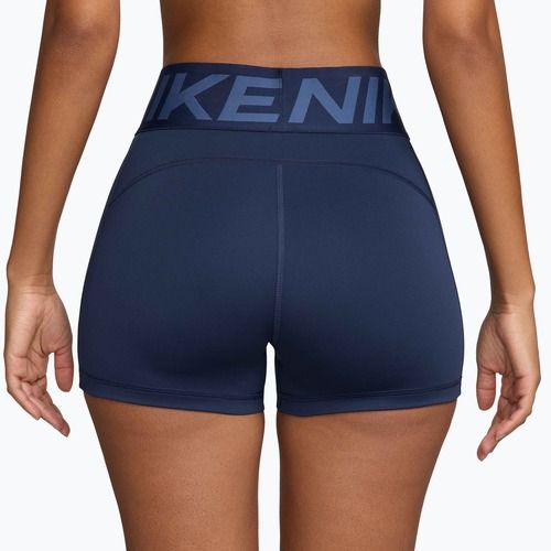 Spodenki damskie Nike Pro Sculpt High Waisted 3" Biker midnight navy/white