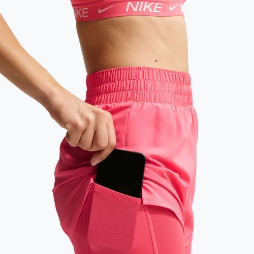Spodenki damskie Nike One Dri-Fit High-Waisted 3" 2In1 sea coral/white