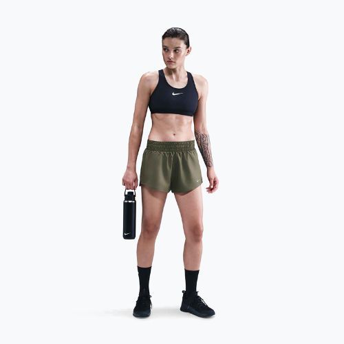 Spodenki damskie Nike One Dri-Fit 3" medium olive