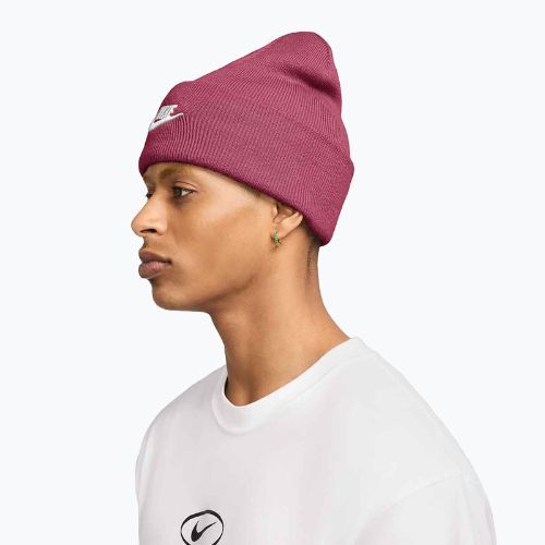 Czapka zimowa Nike Peak Futura Beanie sweet beet/white