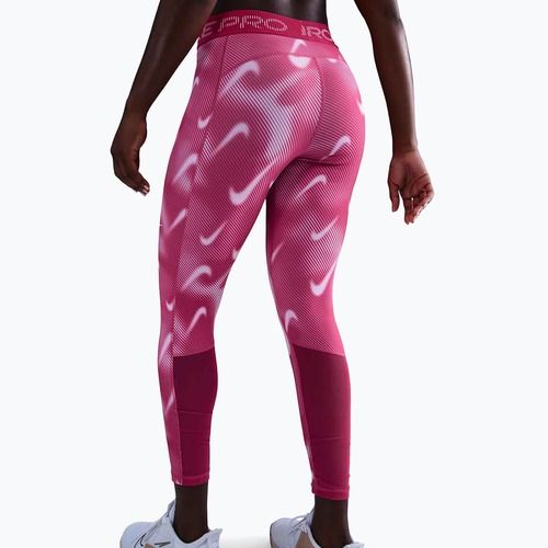 Legginsy treningowe damskie Nike Pro Mid-Rise 7/8 rush pink/pink foam/white