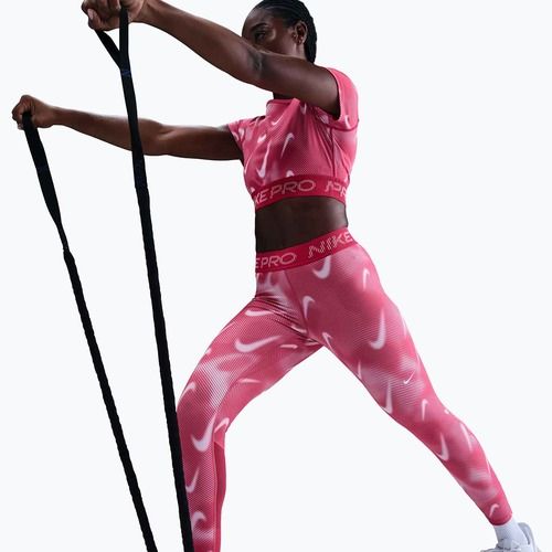 Legginsy treningowe damskie Nike Pro Mid-Rise 7/8 rush pink/pink foam/white