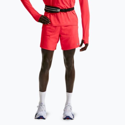 Spodenki do biegania męskie Nike Stride Dri-Fit Brief-Lined 7" light crimson