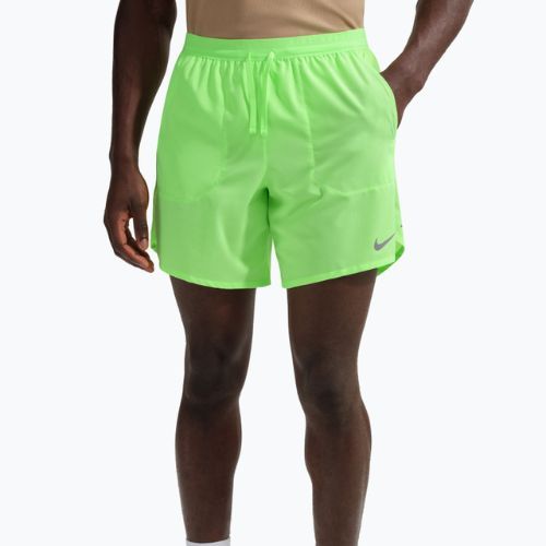 Spodenki do biegania męskie Nike Stride Dri-Fit Brief-Lined 7" lime blast