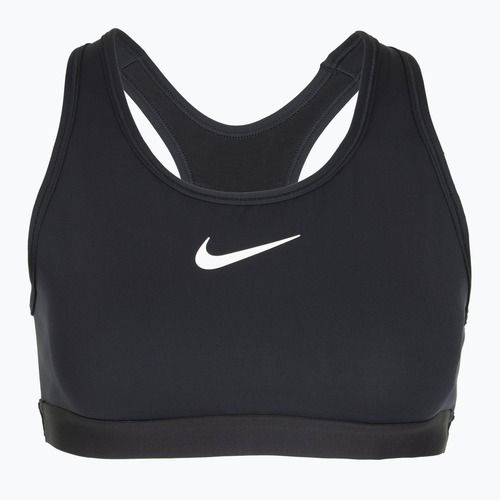 Biustonosz treningowy Nike Swoosh High Support black/iron grey/white