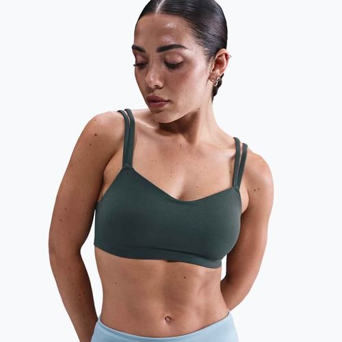 Biustonosz treningowy Nike Zenvy Strappy seaweed/white