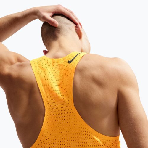 Koszulka do biegania męska Nike AeroSwift Dri-Fit ADV laser orange/black