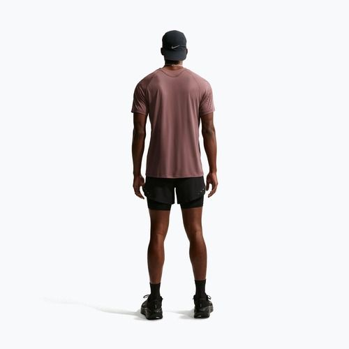 Koszulka do biegania męska Nike Stride Dri-Fit ADV tattoo/burgundy crush