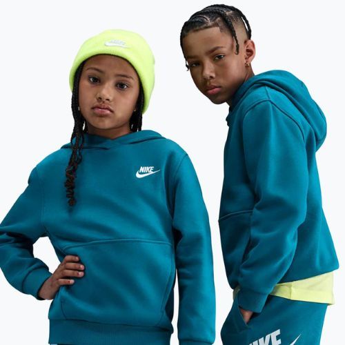 Bluza dziecięca Nike Sportswear Club Fleece green abyss/white