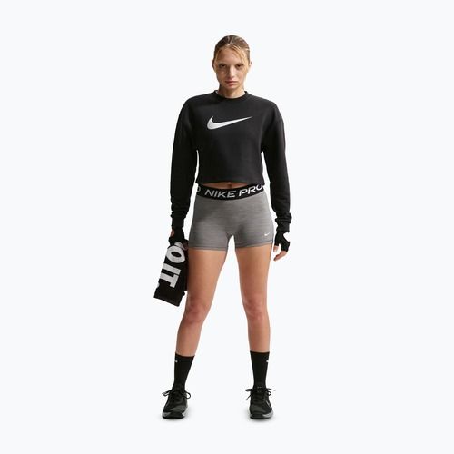 Bluza treningowa damska Nike Pro Dri-Fit Crew Neck black/metallic silver/white