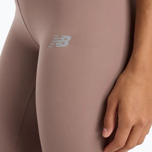 Legginsy do biegania damskie New Balance Harmony High Rise earth shadow