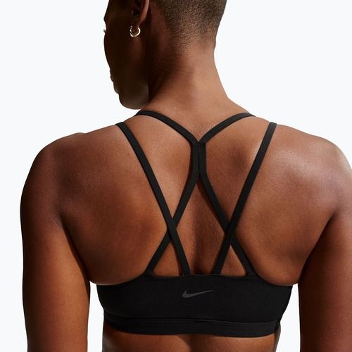 Biustonosz treningowy Nike Zenvy Strappy Light-Support black/cool grey