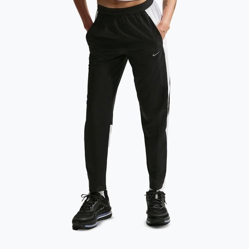 Spodnie do biegania damskie Nike Tempo Swoosh Dri-Fit Mid-Rise 7/8 black/white