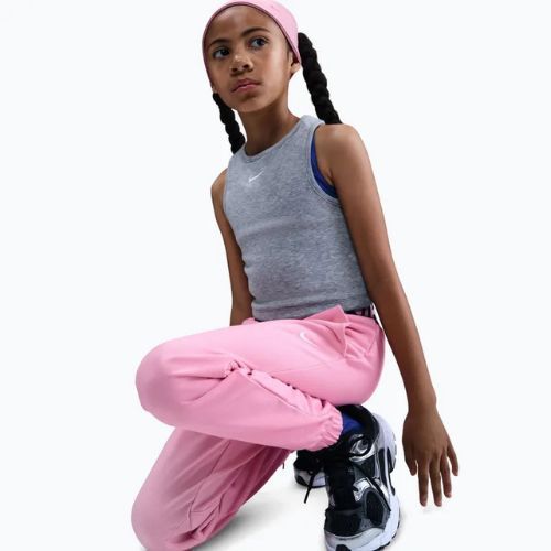 Spodnie dziecięce Nike Pro Fleece Dri-Fit med soft pink/med soft pink/black/white