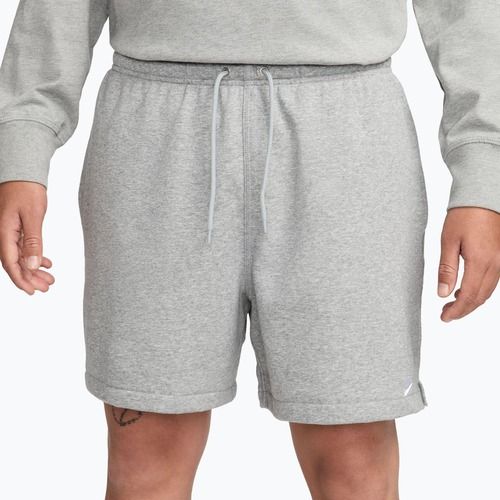 Spodenki męskie Nike Club French Terry Flow dark grey heather/light smoke grey/white