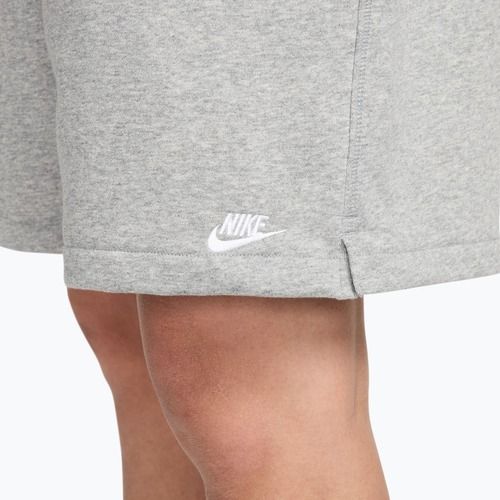 Spodenki męskie Nike Club French Terry Flow dark grey heather/light smoke grey/white