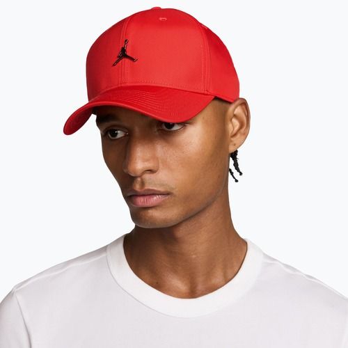 Czapka z daszkiem  Nike Jordan Rise Structured Metal Jumpman chile red/r511
