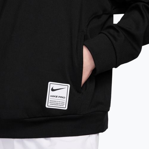 Bluza dziecięca Nike Pro Dri-Fit Pullover Hoodie black/white