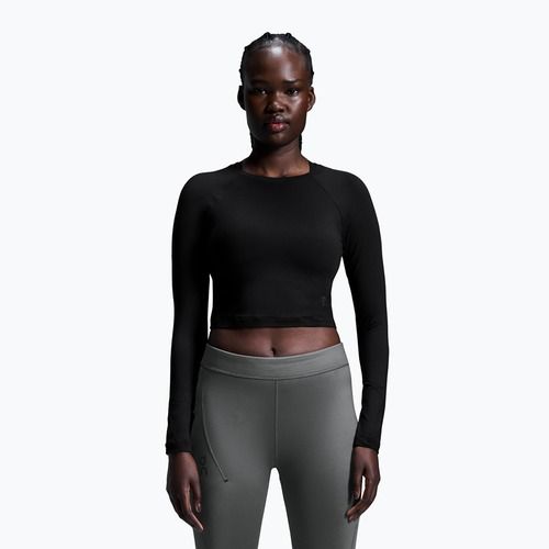 Longsleeve treningowy damski On Studio Long-T Crop black