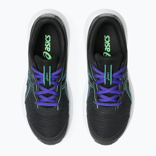 Buty do biegania dziecięce ASICS Contend 9 GS black/vital green
