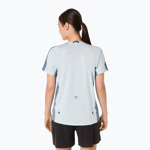 Koszulka do biegania damska ASICS Fujitrail Elite Top cool grey/ironclad
