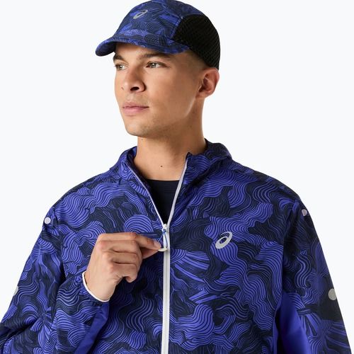 Kurtka do biegania męska ASICS Fujitrail Packable cobalt burst/indigo blue/cream