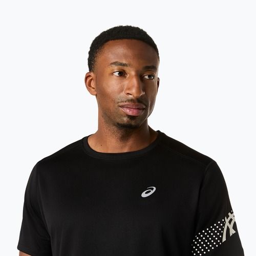 Koszulka do biegania męska ASICS Icon performance black/cream