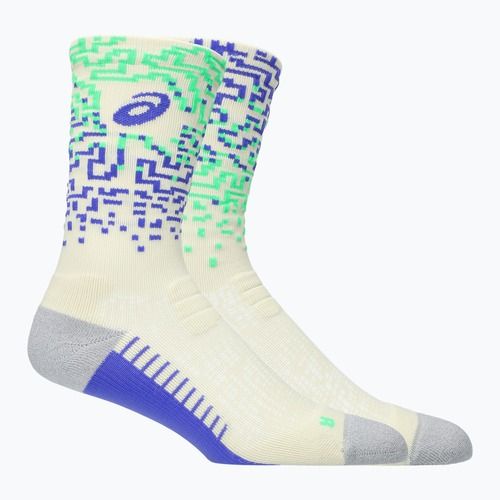 Skarpety ASICS Performance Run Crew ivory/cobalt burst/vital green