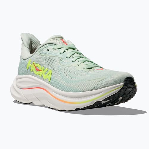 Buty do biegania damskie HOKA Clifton 10 sea glass/neon flame