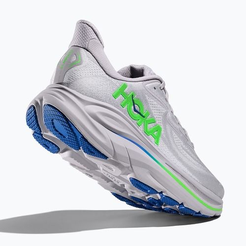 Buty do biegania męskie HOKA Clifton 10 Wide ash grey/neon green