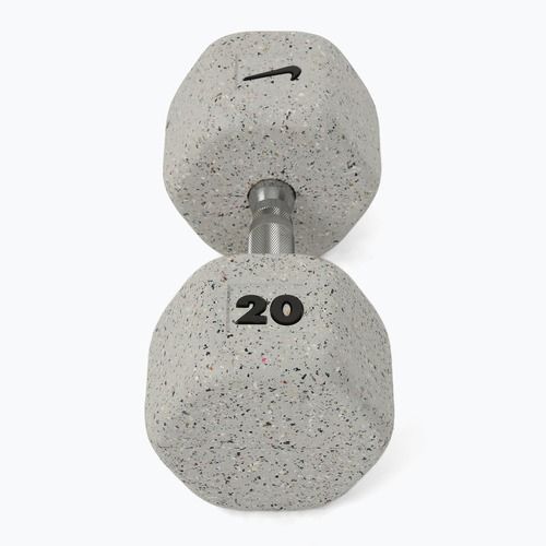 Hantel ogumowany Nike Strength Grind Hex Dumbbell 20 kg wolf grey