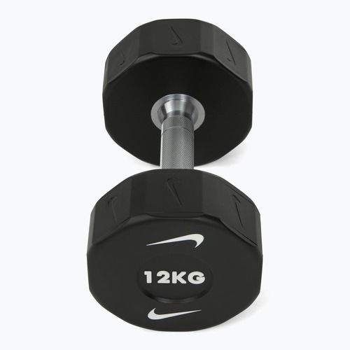 Hantel chromowany Nike Strength Pro Urethane Dumbbell 12 kg black/white