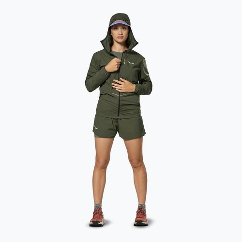 Kurtka przeciwwiatrowa damska Salewa Pedroc Wind HD Light dark olive