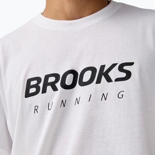 Koszulka do biegania męska Brooks Graphic white/black